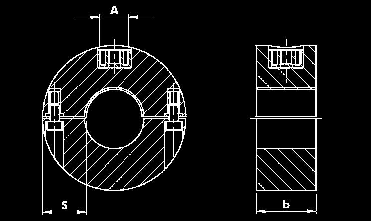Srl/Riproduzione vietata/006374 Ø tubi in rame Ø tubi in acciaio largh. spessore Ø vite / carico max. filetto esterno nominale b rivest.