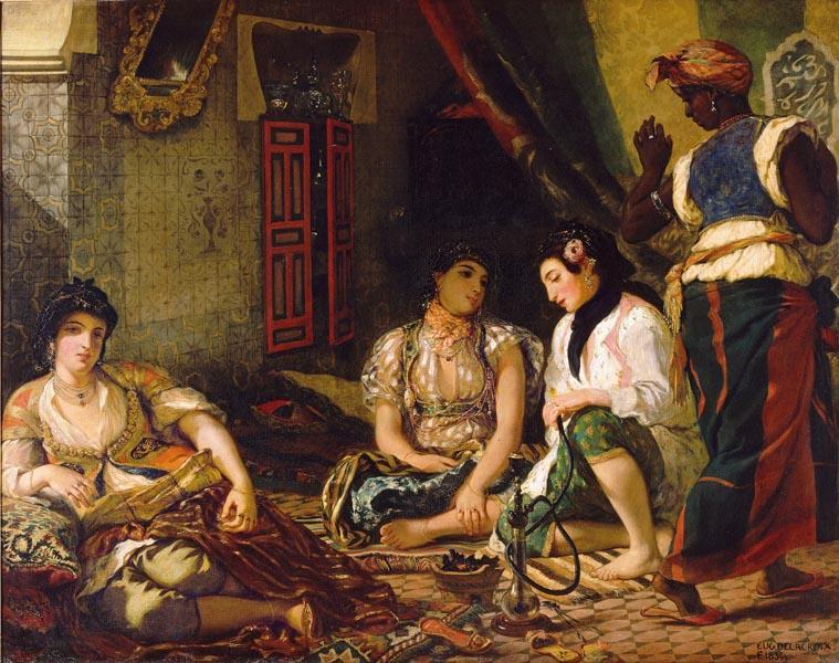 Eugène Delacroix (1798-1863) I primi anni Trenta sono segnati anche da un viaggio in Marocco e Algeria. Ne nascono opere come Le donne in Algeri nelle loro stanze del 1834.