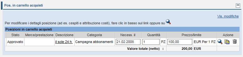 L utente GEBI ha la possibilità di modificare esclusivamente i dati