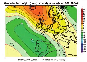 Come ad aprile, nella prima parte del mese le onde depressionarie atlantiche sono transitate sull Italia e hanno potuto continuare a muoversi verso est nel loro naturale moto longitudinale.