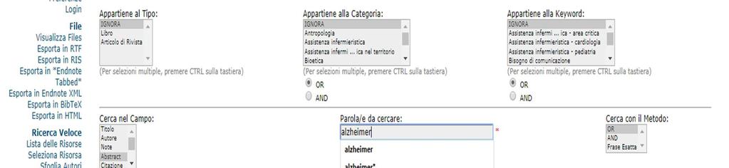 Fonti informative di qualità e metodologia della ricerca di