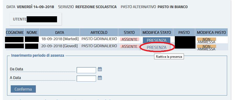 8 Comunicazione rientro anticipato Per riattivare, anche successivamente,