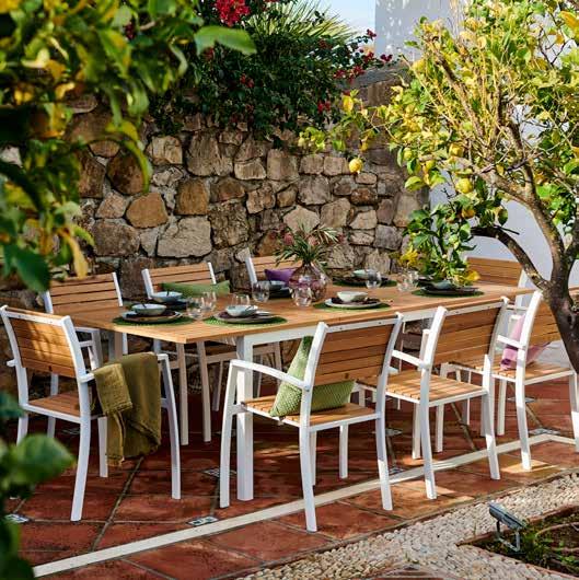 Attenzione all ambiente I nostri mobili da giardino in legno naturale hanno tutti il