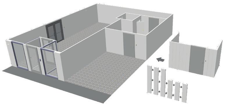 80 x 60 x 2700 mm,