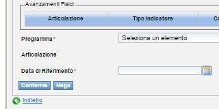 Completata la maschera di input, cliccare su Conferma.