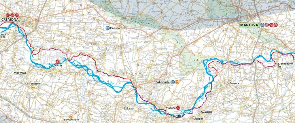 Un esempio Tappa X Tra musica e salumi 50 km Percorribile in bici Adatta a tutti Variante X Le città della musica