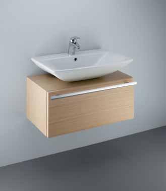 Cantica@1 30-08-2005 13:08 Pagina 31 K2166 Mobile lavabo con cassetto corredato di maniglia 1000 x 430 x 330 mm Modello K2166 SV Rovere sbiancato EG Rovere grigio HG