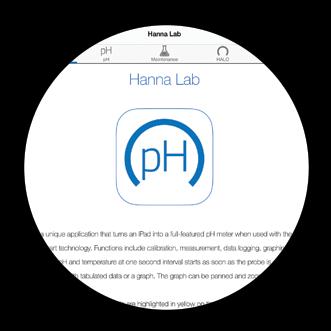 Caratteristiche dell applicazione Hanna Lab Collegamento di HALO all App Hanna Lab tramite Bluetooth 4.