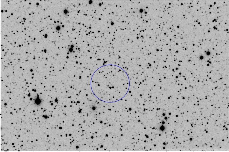 La traccia lasciata dall'asteroide L'immagine di sinistra mostra la somma dei frame acquisiti durante la sessione del 3