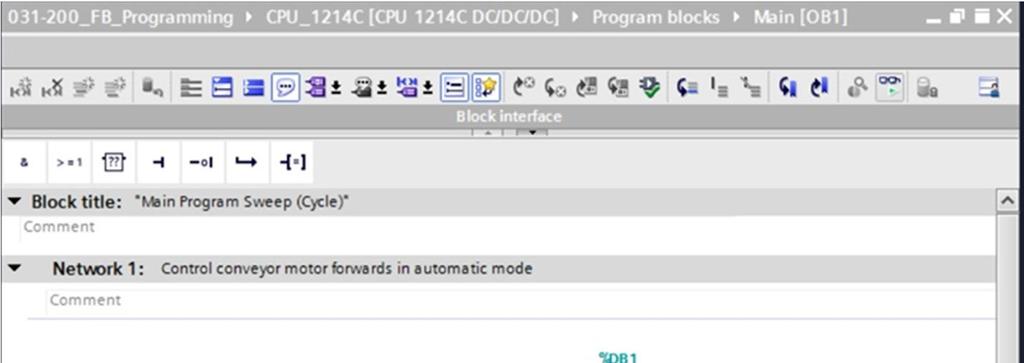 Qui è possibile suddividere il compito di automazione complessivo in piccoli compiti parziali da risolvere con funzioni e blocchi