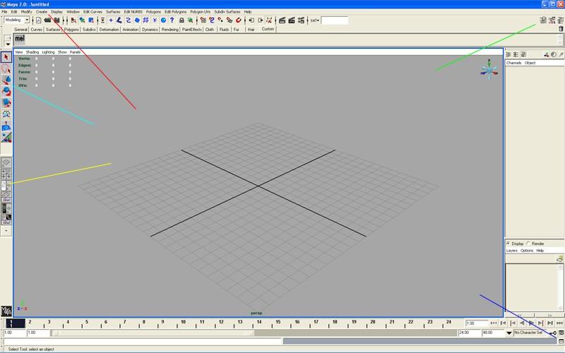 Modalità Display: Heads up Display: Poly Count