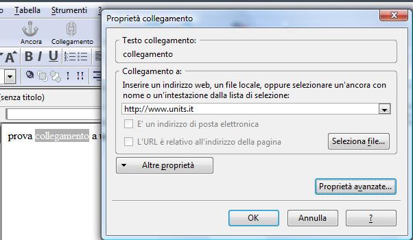 Collegamenti 2 Collegamenti 3 I collegamenti si ottengono con il comando HTML: <A HREF= pagina_destinazione >parola</a> Ad esempio: <A HREF= http://www.units.