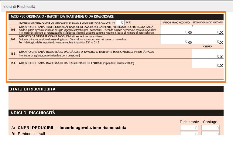 funzione ALT + O elenco Onlus preferiti tramite la quale effettuare il prelievo del codice fiscale prescelto 13.