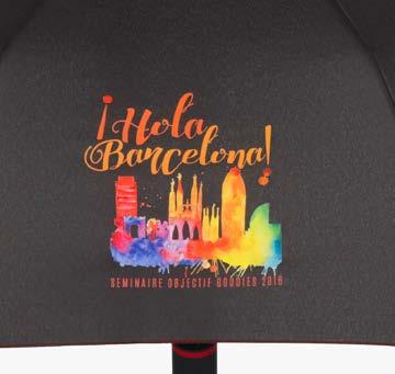 Ciascun ombrello diventa un vero catturasguardi, nonché un messaggero perfetto per il vostro marchio!