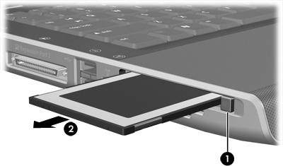 Per disattivare o rimuovere una PC Card: 1. Chiudere tutte le applicazioni e completare tutte le attività associate alla scheda PC Card.