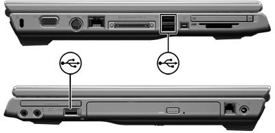 7 Periferiche esterne Uso di una periferica USB USB (Universal Serial Bus) è un'interfaccia hardware che può essere usata per collegare al computer o a un prodotto di espansione opzionale una