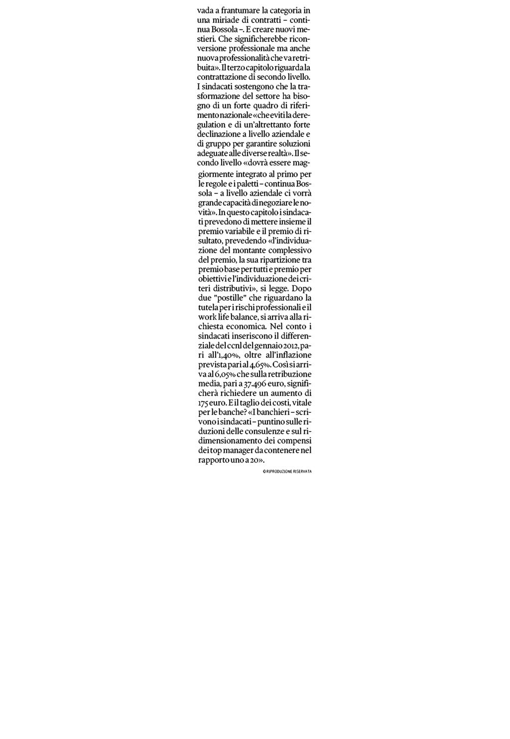 Estratto da pag. 1 Direttore Responsabile Roberto Napoletano Diffusione Testata 233.