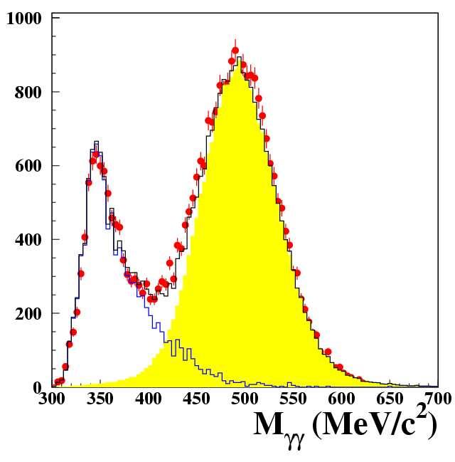 γγ test χ PT e BR( µµ) 36 pb -1 7000 eventi γγ 10 7 eventi 3π 0 RBR( γγ)/br( 3π 0 ) NA48