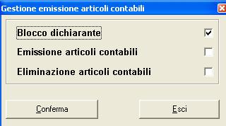 Bollettino 5.10.1B - 7 2.1.1.1 Blocco Dichiarante Per effettuare i passaggi dati relativi ai quadri RF e IRAP è necessario bloccare prima il dichiarante nella procedura contabile.