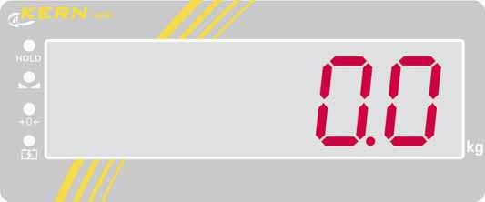 3.2 Indicatore Diodo LED Diodo LED è acceso, quando: Indicazione del peso è stabile. a Peso si trova nel campo del punto zero. Accumulatore è carico. 3.