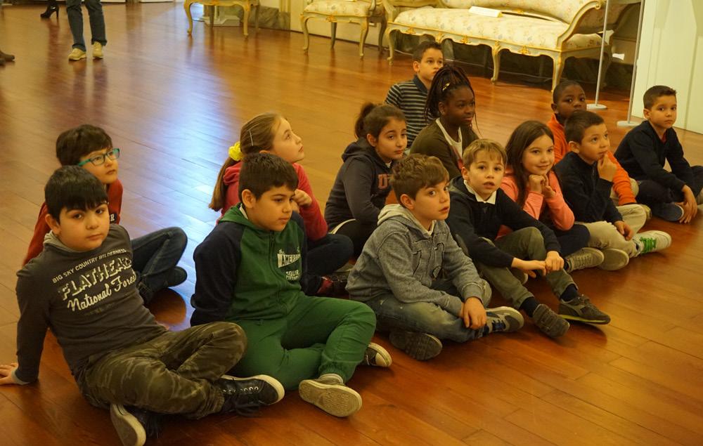 Oggi le classi II e III della Scuola Primaria di Quattordio sono venute in visita per seguire il percorso Il mondo dei colori e dell arte. Nella bottega del pittore.