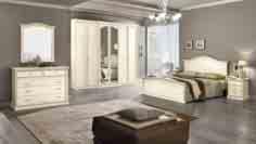Comp. 01 Letto ferro legno / Iron and wood double bed: L 179 H 124/60 P 205 Comodini / Nightstands: L 51 H 61
