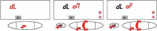 a. Impostazione valore differenziale Heat/Cool Ruotare il controllo roller per selezionare l impostazione differenziale, quindi premere il controllo roller per confermare.