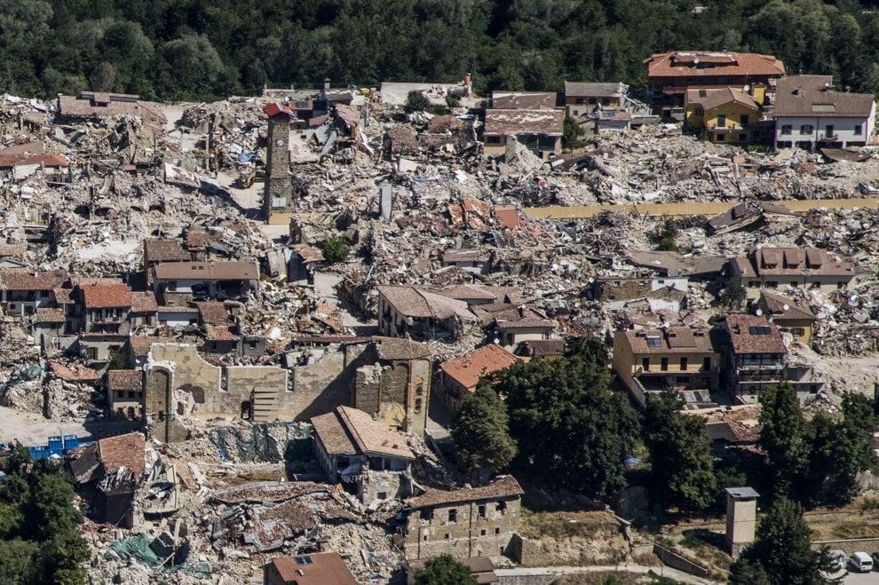 Esito del terremoto del 2016 in una città dove non sono