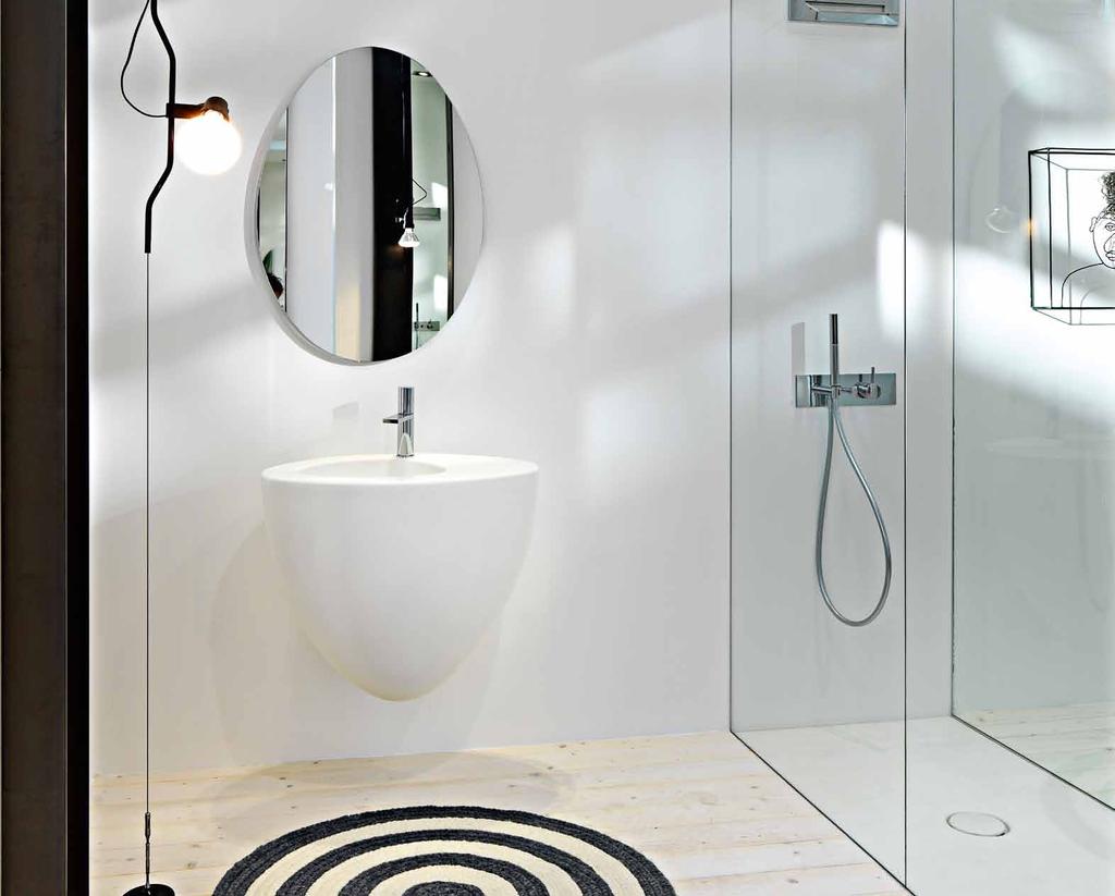 80 design Claudio Silvestrin 81 80 Lavabo sospeso 34 Suspended washbasin 34 34 x 50 x h30 - LGLS finiture /