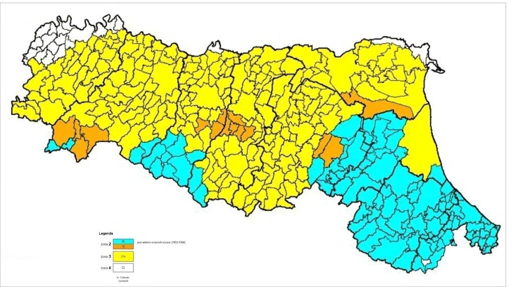 Classificazione sismica della Regione Emilia-Romagna (http://ambiente.