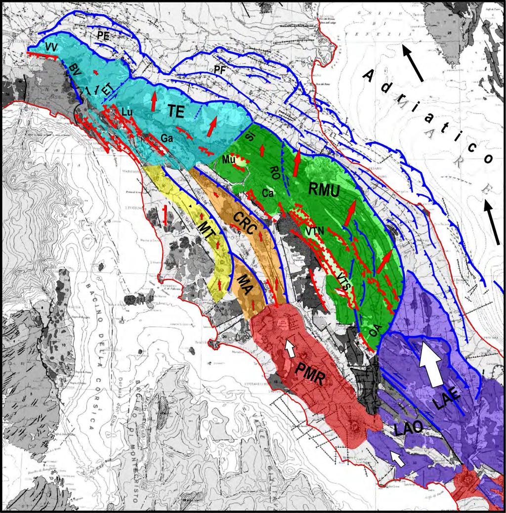 Schema tettonico dell