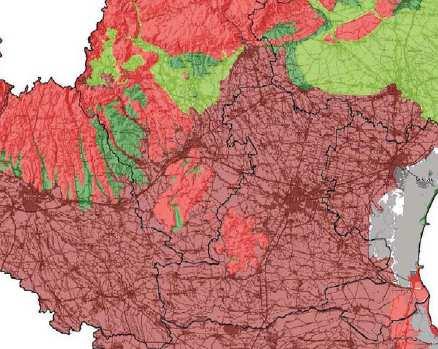 Concentrazioni dell arsenico nei suoli del veneto Si segnala un superamento dei limiti Csc della colonna A (siti uso verde pubblico residenziale) relativo al parametro arsenico attribuibile ad un