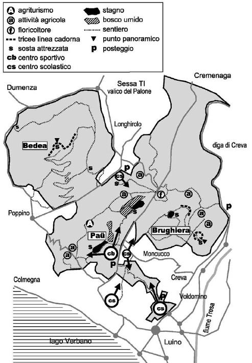 Perimetri e confini Il progetto Studio di Fattibilità Parco Smeraldo ha determinate