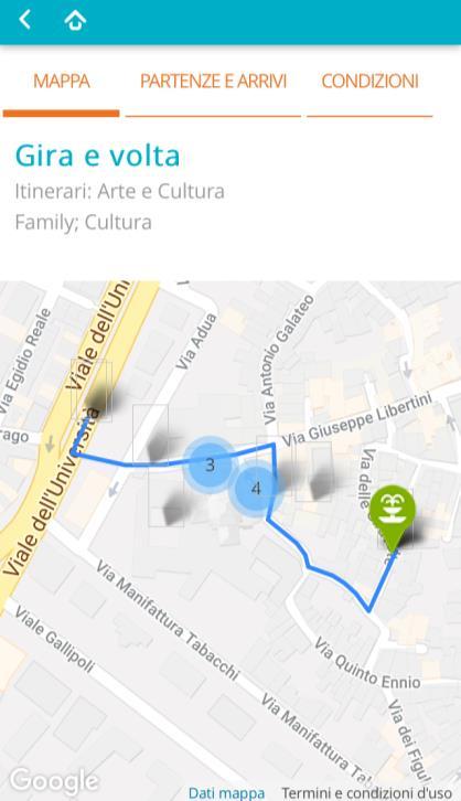 su mappa Vedere il percorso anche su mappa Avere informazioni