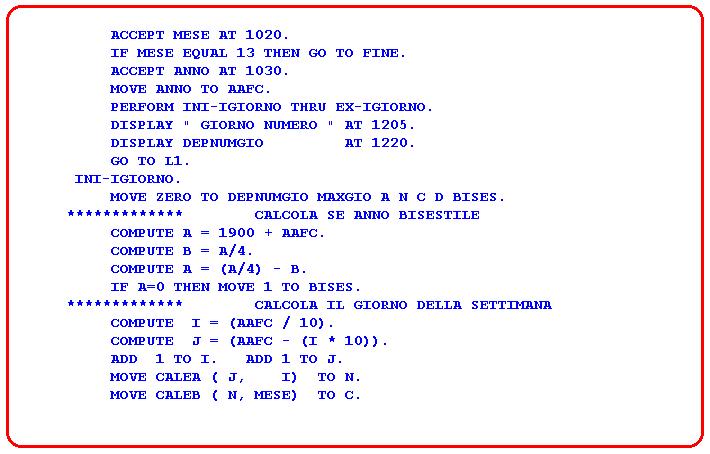 COBOL slide 27 Linguaggi specifici Sono i linguaggi associati a determinate applicazioni linguaggi