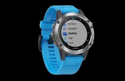 quatix 5 & quatix 5 Sapphire Non un semplice orologio, infatti il nuovo quatix 5 si può connettere alla più moderna strumentazione Garmin Marine per controllare l autopilota, salvare