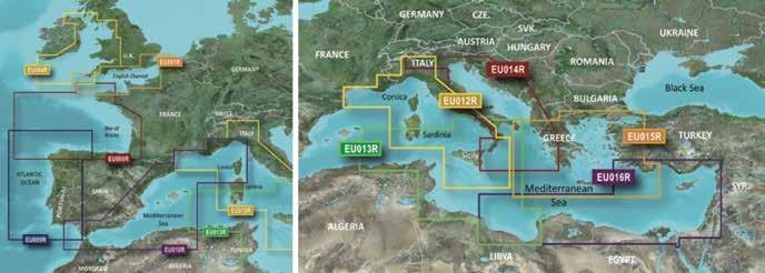Cartografia - BlueChart Regular Area G3 Vision (microsd-sd) 010-C0763-00 VEU004R - Irish Sea - REGULAR 229,50 280,00 R 010-C0766-00 VEU008R - Bay of Biscay - REGULAR 229,50 280,00 R 010-C0767-00