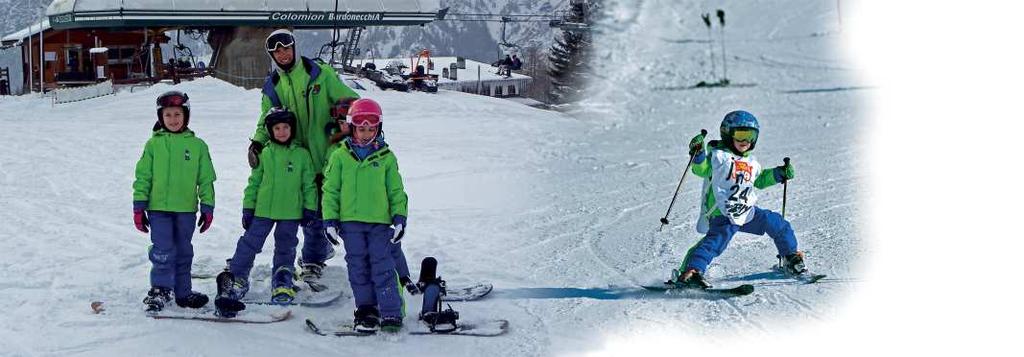 Lezioni di Sci e Snowboard per i vostri bambini Con B.foxes l entusiasmo diventa di gruppo!