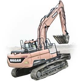 ESCAVATORE L'escavatore è una macchina operatrice con pala anteriore impiegata per lavori di scavo, riporto e movimento di materiali.