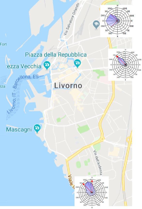 numerose stazioni presenti sul territorio del Comune di Livorno.