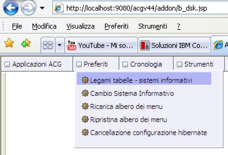 4. Aggiornamento dati per Cognos report server Terminato il setup dei dati, occorre aggiornare la tabella SQL che contiene la lista di tutte