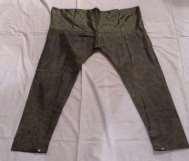 6204-6205 Pantaloni da donna («Shalwar») in tessuto di cotone, di color verde.
