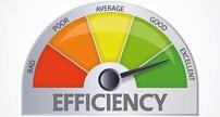 efficiency rating A+ al confronto con fabbisogno energetico di tecnologie concorrenti - dati raccolti sul campo : 0,24