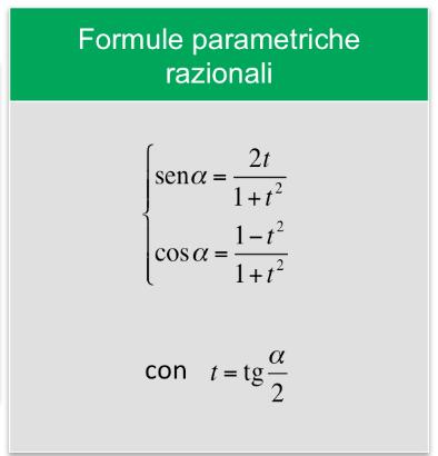 Formule Parametriche