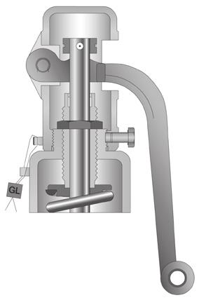 Esecuzioni e materiali Modello 462 con cappuccio H2 a tenuta di gas flangiata con flange orientabili N Denominazione Modello 4623 Modello 4622 Modello 4624 Materiale / Denominazione DIN - ASME 1