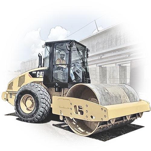 RULLO COMPRESSORE Il rullo compressore è una macchina operatrice utilizzata prevalentemente nei lavori stradali per la compattazione del terreno o del manto bituminoso.