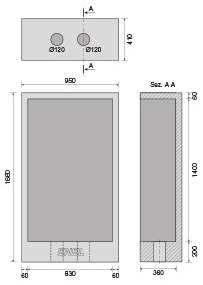 86,5x144x2,5 19 ( SU ORDINE ) PORTELLO ZINCATO