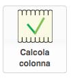 CALCOLO DELLA COLONNA Calcolo della colonna Il calcolo della colonna fornisce i seguenti dati relativi a ciascun