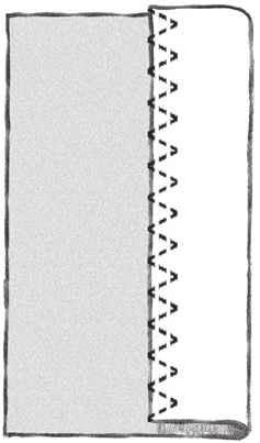 Seleziona: Punto numero 1. Utilizzare: il piedino A/B e l'ago idoneo alla stoffa. Impostare: la pressione del piedino consigliata per il tessuto in uso. Cucire: Mettere i tessuti dritto contro dritto.