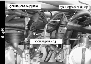 9) Inserire i connettori del PClll in linea con quelli originali (Fig. E).